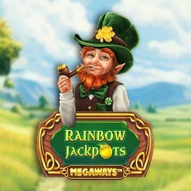 Rainbow Jackpots Megaways game by Red Tiger Gaming – logo hosted on Locowin Casino