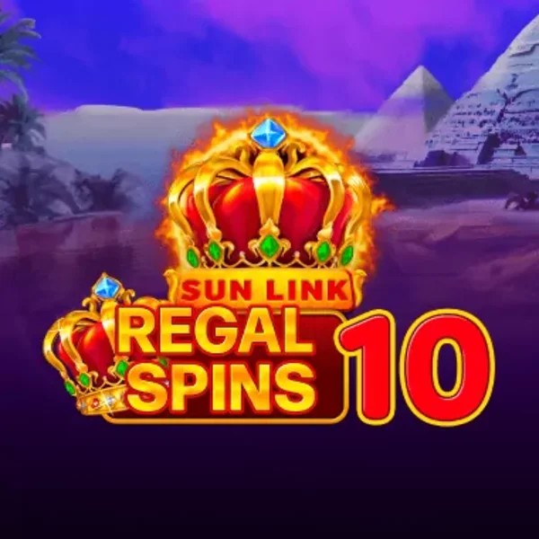 Regal Spins 10 slot logo by PatePlay at Locowin Casino