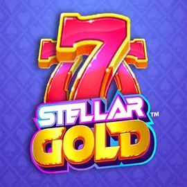 Stellar Gold slot logo by Snowborn Games at Locowin Casino